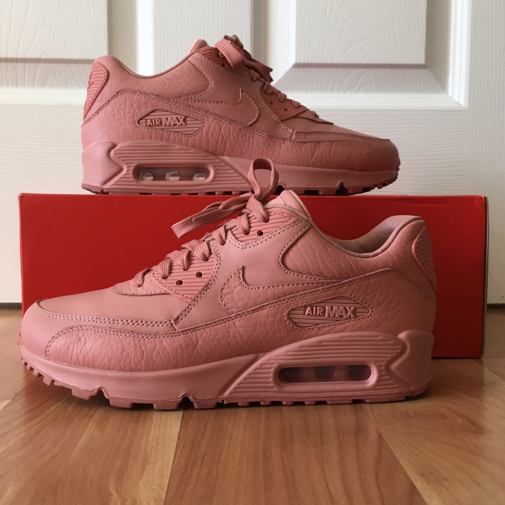 women’s leather red stardust pink nike air max 90